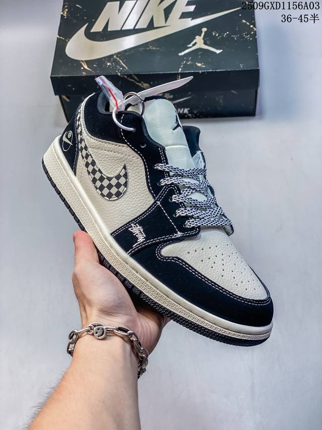 公司级Nike Air Jordan 1 Low Aj1乔1低帮休闲板鞋 同步官方配色 市场唯一独家头层皮打造 原鞋原档案开发 原厂皮料 原档冲孔鞋头 正确满胶