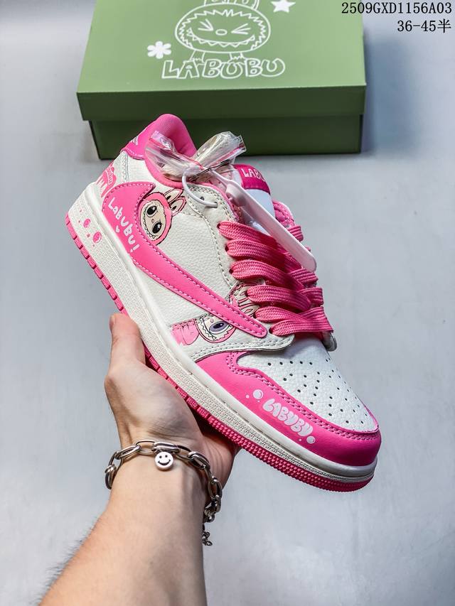公司级Nike Air Jordan 1 X Travis Scott Aj1倒勾 乔一倒钩 ‘Diy’定制 耐克 低帮文化篮球鞋 完美品质出货 细节如图所示