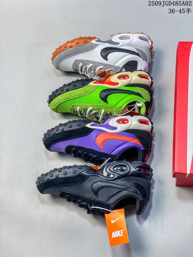 耐克Nike Air Max Waffle Sp”Black And Anthracite“气垫华夫混合系列低帮气垫复古百搭休闲运动慢跑鞋 此款 Air Max