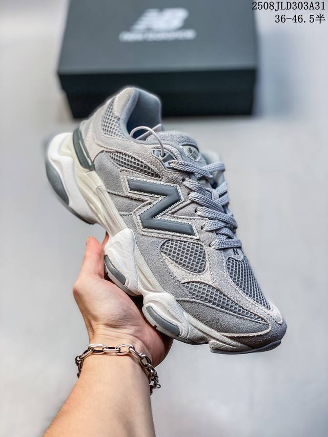 公司级！新百伦New Balance Nb 9060 复古单品鞋款面大身由空间双格及磨砂鞋面拼接而生，配以柔和、温暖的粉橘色调，夏日氛围拉满采用大面积网眼以及麂