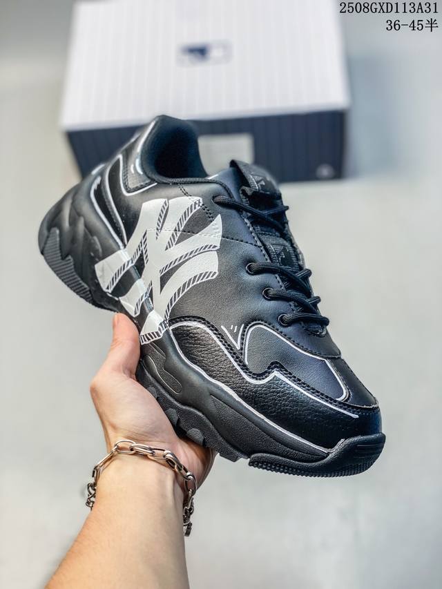 310 Mlb Chunky Liner Basic 人气单品学长鞋系列轻量增高厚底百搭休闲运动板鞋 男女轻便胶鞋 高级街头休閒品牌鞋。Mlb Chunky L