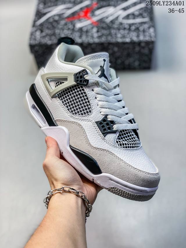 福利推荐特价 Air Jordan Aj4 Retro 全新升级改良 原鞋原楦原纸板同源开发 完美呈现乔4的版型 内侧正确双色网格 还原细节 原厂皮料 正确气垫