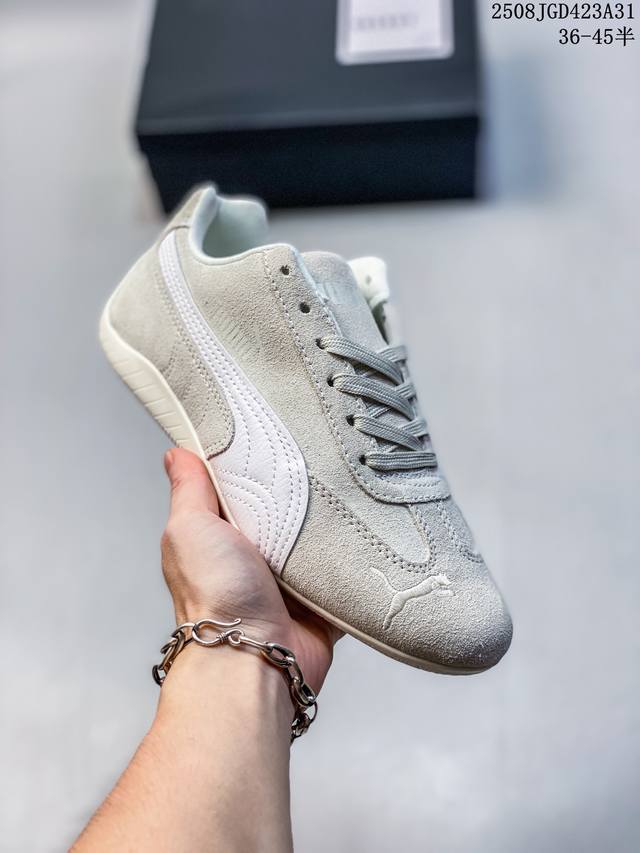 公司级 puma Speedca Og 彪马极速赛车系列低帮德训风拼接复古百搭休闲运动赛车鞋 鞋款从80、90年代赛车手所穿的防火赛车鞋为原型，鞋身线条模仿了赛