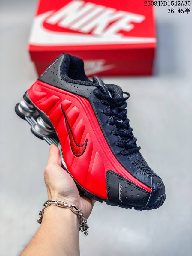 公司级Nike Shox R4 耐克 系列低帮运动休闲运动鞋 官方货号:Ar3565-001 尺码:36 36.5 37.5 38 38.5 39 40 40.