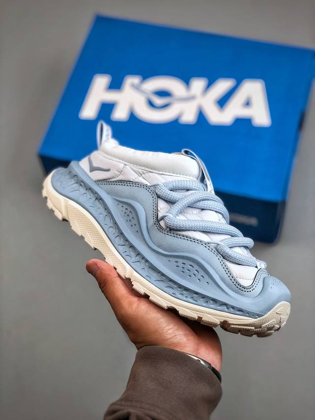 Hoka One One Ora primo 内里薄绒 秋冬季保暖半拖 实拍首发 这款鞋无论从脚感上 设计上都是顶流 极具穿搭属性 时尚感很足 外型设计相当的新