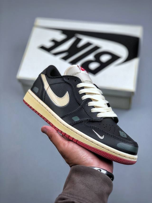 Nike Air Jordan 1 Retro Lw Og Nitro Aj1 耐克 低帮文化篮球鞋 完美品质出货 细节如图所示 鞋面切割工整 冲孔整齐干净 中