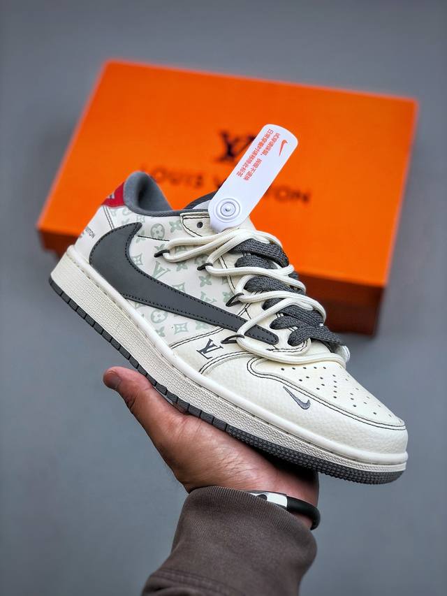 海外爆款限量发售！公司级 Travis Scott X Fragment Design X Jordan Air Jordan 1 Low Og Sp Lv联名