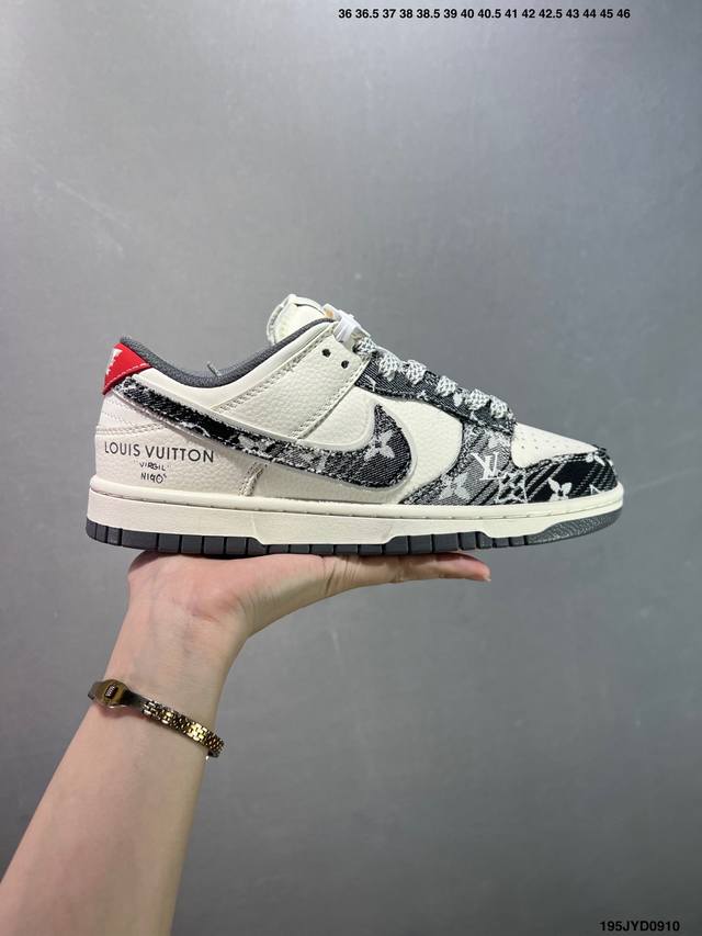 公司级Nike Sb Dunk Low Lv联名 纯原大厂出品 极力推荐 原装头层材料 独家版型蒸餾加工 帶來的是更好的视觉和脚感体验 大厂纯原品质出货 清洁度