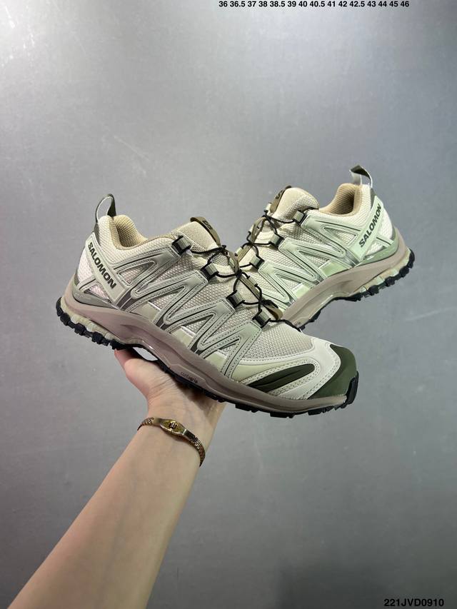 公司级Salomon Xa pro Xt-6 Expanse萨洛蒙户外越野跑鞋 鞋面采用Sensifit贴合技术 全方位贴合包裹脚型 鞋跟部鞋底牵引设计 提供强