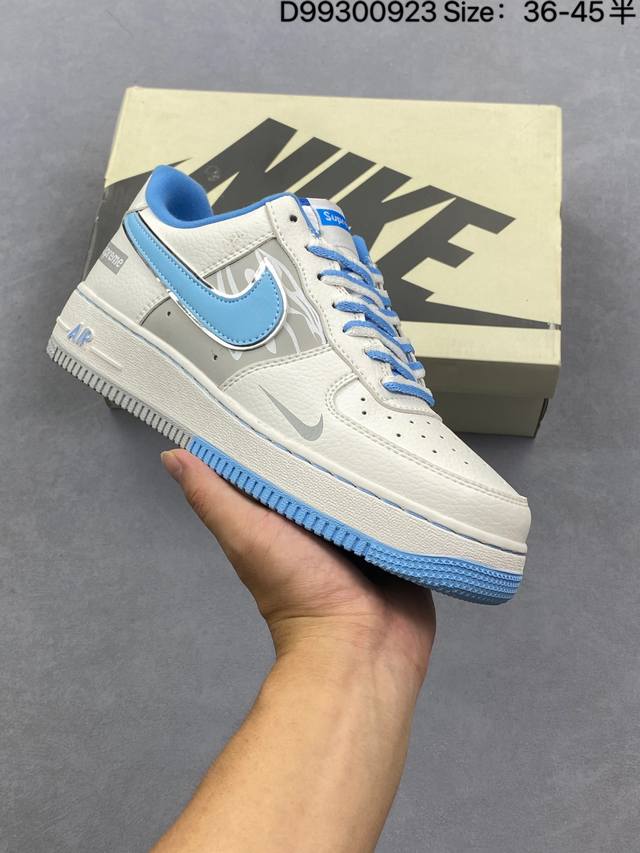 Nike Air Force1 07 Low 定制空军 #原楦头原纸板 打造纯正空军版型 #专注外贸渠道 全掌内置蜂窝气垫 #原盒配件 原厂中底钢印、拉帮完美