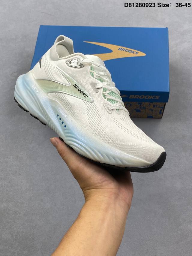 Brooks 布鲁克斯 Glycerin 22 超弹轻盈跑步鞋 采用改进工程空气网眼组合热熔工艺 鞋面材质搭载Dna Loft V2密度泡棉缓震系统 中底外置防
