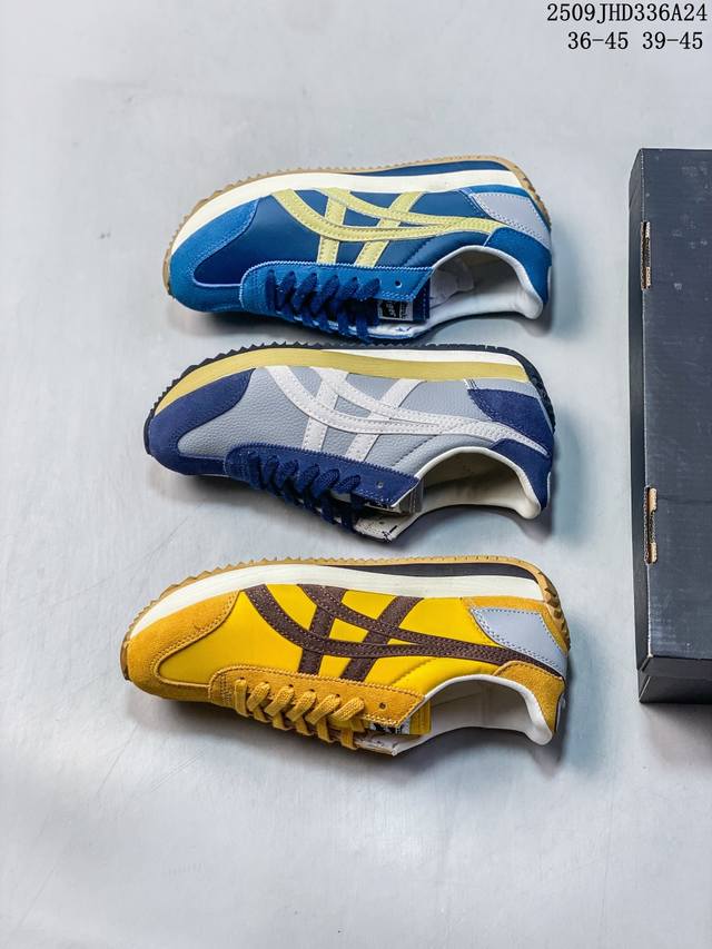 Onitsuka Tiger鬼塚虎Edr 78米色黄色韩系休闲鞋阿甘鞋 尺码：见图 编码：09Jhd336A24