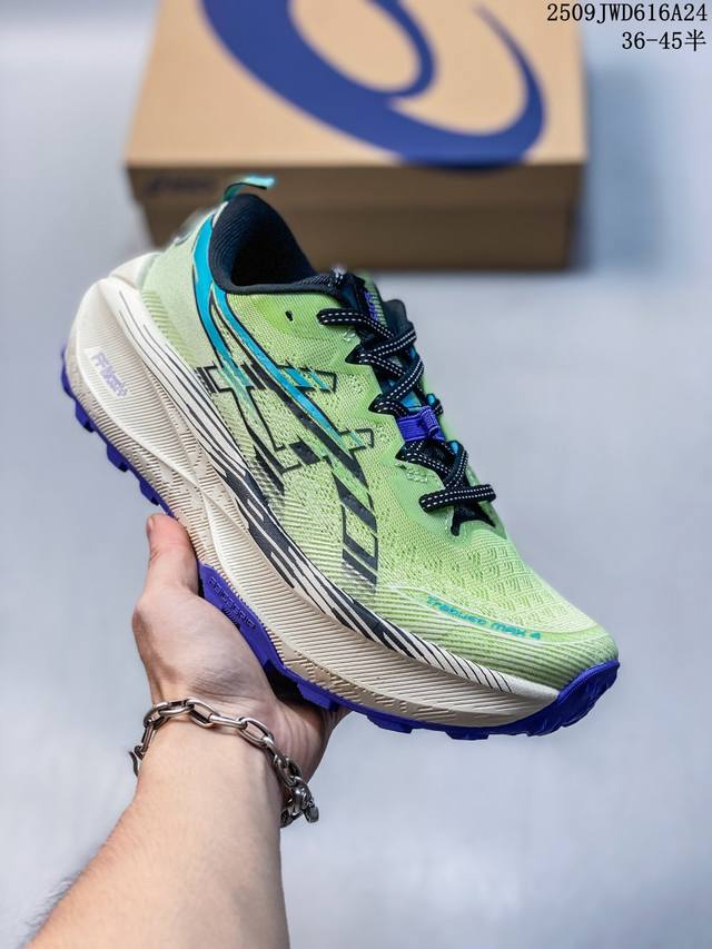 公司级Asics Gel-Trabuco Max 3 亚瑟士 网面透气 耐磨 越野跑步鞋 这双鞋的外观设计超级吸引人 简约大气 色彩搭配也很时尚 Asics亚瑟