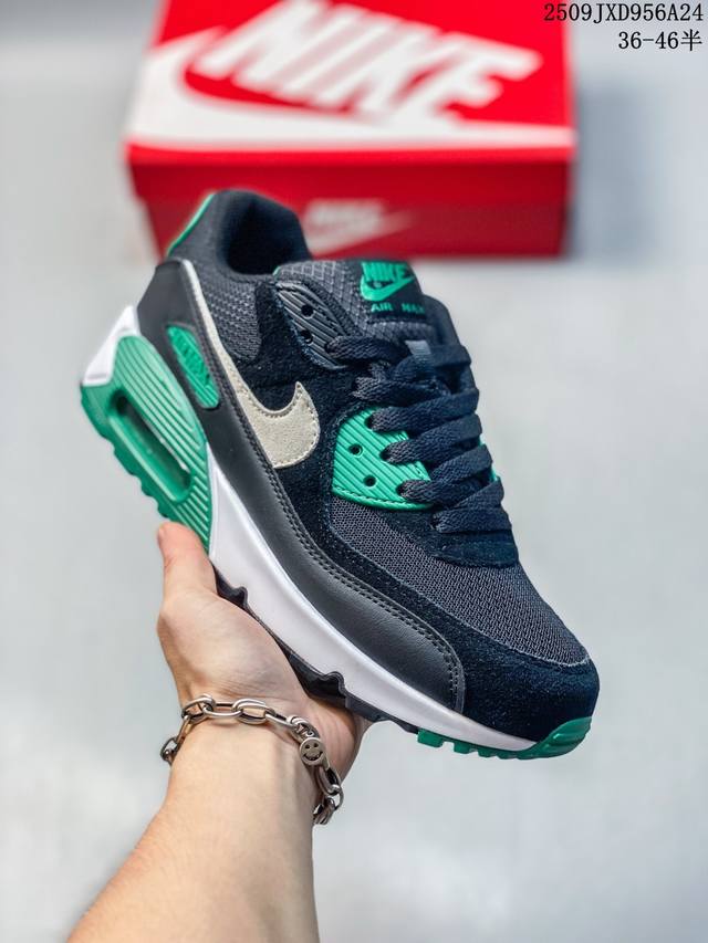 公司级Nike Air Max 90 初代复古气垫百搭休闲运动慢跑鞋复古小气垫史上第一双可视气垫跑鞋 凭借着 Air Max 气垫带来的舒适脚感和鞋面面料上的不