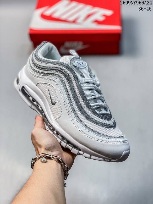 Nike Air Max 97 气垫子弹头男女子反光休闲跑步鞋 921826-106 尺码：如图 编码：09Ny956A24