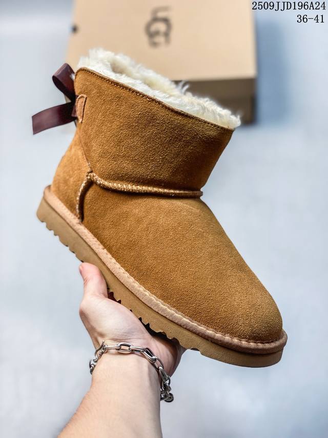 防水版 Ugg 6109 经典秋冬羊皮毛一体雪地靴 全鞋采用Zp同厂 隆丰A级澳洲进口羊皮毛一体 品牌代工厂p生产线 完全遵循Zp工艺流程 代工厂p原厂版师 秉