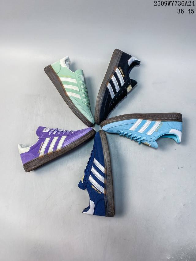 Z Adidas Handball Spezial 低帮三叶草学院风复古休闲板鞋 尺码：见图 编码：09Wy736A24