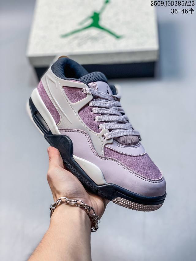 公司级Nike耐克Air Jordan Aj4Rm Gs 女款黑灰低帮运动休闲鞋Fq7938-002 尺码：36-47半 编码：09Jgd385A23