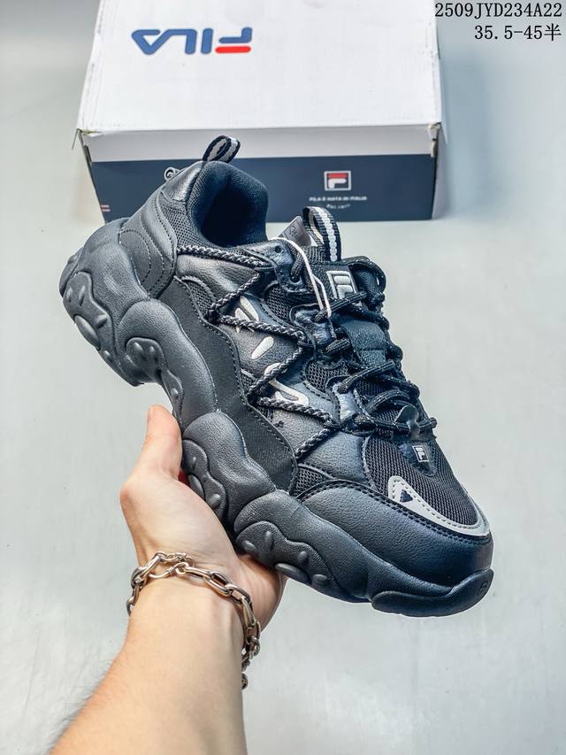 Fila 斐乐官方男女鞋老爹鞋复古运动鞋2025冬季新款鞋子加绒猫爪6代 尺码：如图 编码：09Jyd234A22