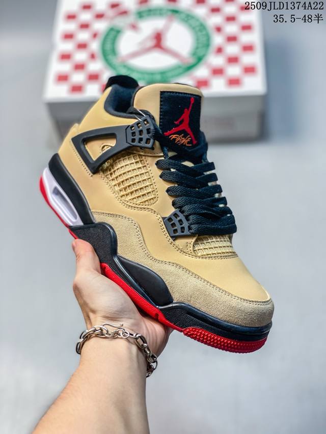 公司级带半码 耐克 Air Jordan 4 Retro Aj4 乔丹4代 Aj4 乔4乔丹低帮篮球鞋 尺码：如图 编码：09Jld1374A22