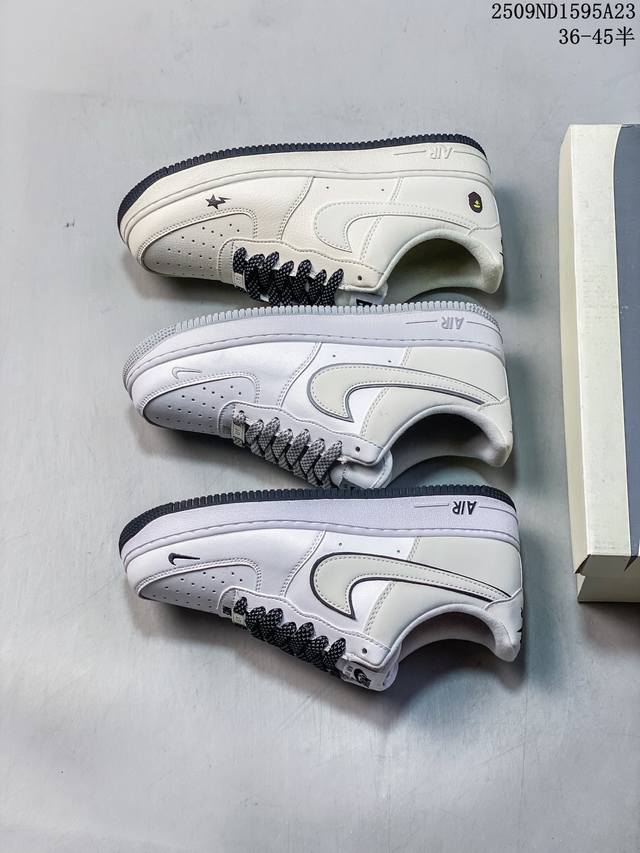 公司级 Nike Air Force 1 ‘07 空军一号低帮休闲板鞋 进口牛筋布 原楦头原纸板 纯正空军版型 定制鞋盒 全掌内置全掌气垫 原厂中底钢印 拉帮完