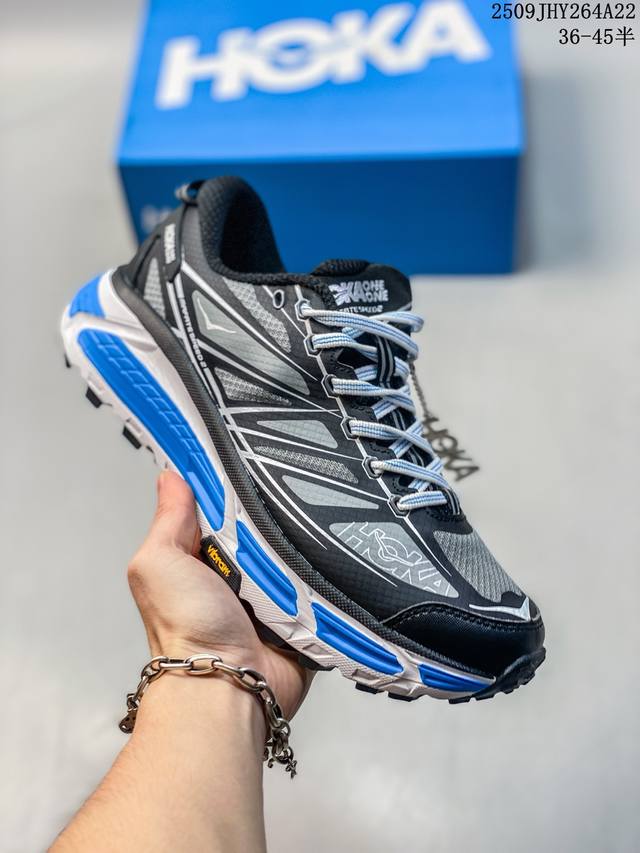 真标带半码 End. X Hoka One One Mafate Speed 2 Overland休闲美观 织物透气 低帮 越野跑步鞋 男女同款 尺码：见图 编