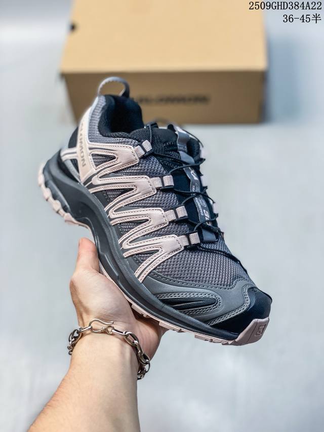 公司级Salomon Xa pro Xt-6 Expanse萨洛蒙户外越野跑鞋 鞋面采用Sensifit贴合技术 全方位贴合包裹脚型 鞋跟部鞋底牵引设计 提供强