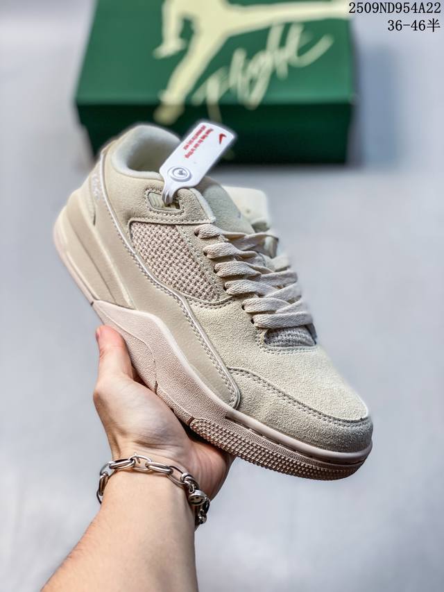 耐克 Nike 乔丹 Jordan Flight Court 时尚休闲 防滑耐磨 低帮运动鞋 复古篮球鞋 男女同款 Jordan 新鞋型 又来了！新配色曝光！滑