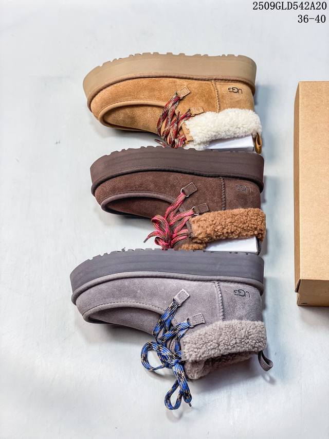 Ugg 1116109 Classic Ultra Mini 冬季加毛保暖雪地靴 皮毛一体短靴 码数：如图 编号：09Gld542A20