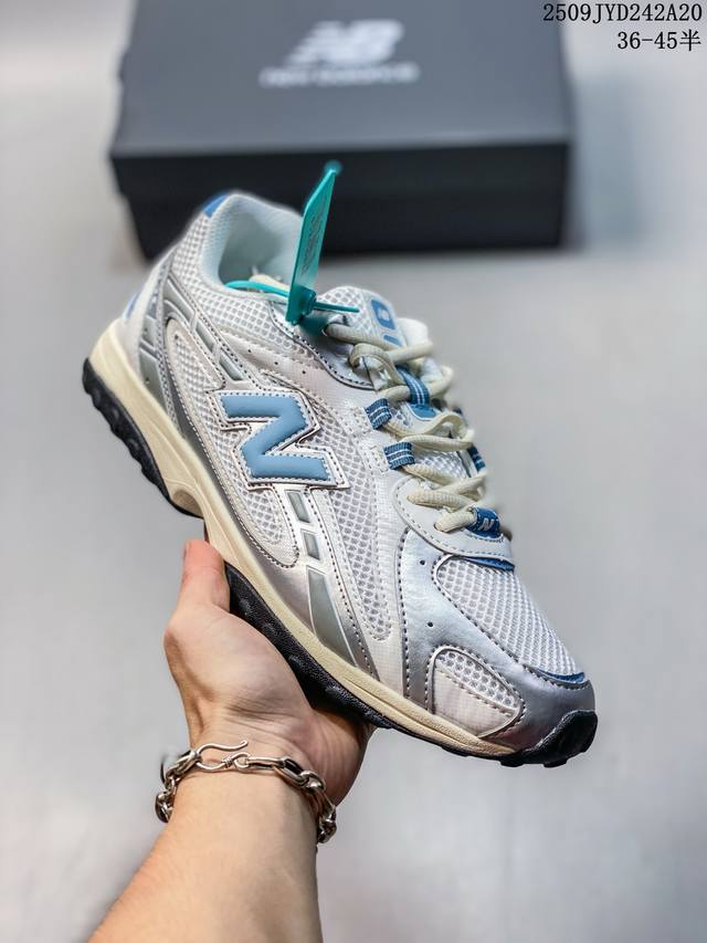 New Balance 新百伦204 系列 复古休闲运动百搭老爹跑步鞋 #采用猪巴革组合网织鞋面材质 #3层组合底模精密开发 #中底嵌入碳板缓震及后跟嵌入Tpu