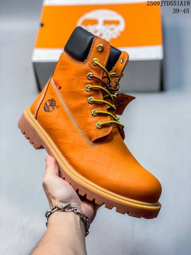 公司级# Timberland 010061 713天伯伦经典款大黄靴 原厂特供防水牛皮 注塑大底 原厂宝元注射机 独立紫光防伪 电脑车线 四线并齐 完全还原正