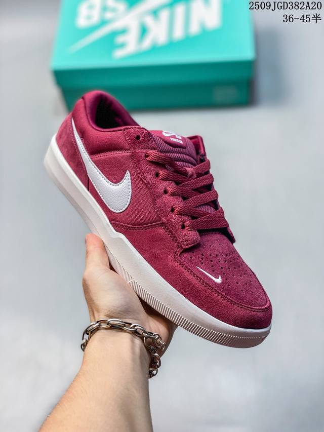 公司级真标半码 Nike耐克Sb Force58猪巴革校园运动滑板鞋 尺码：如图 编码：09Jgd382A20