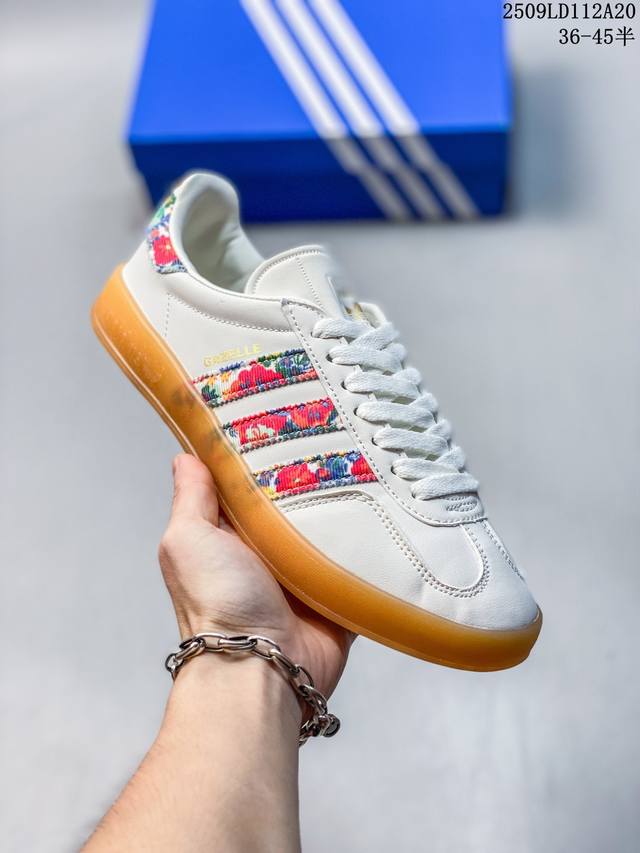 真标半码 Adidas阿迪达斯三叶草Gazelle Indoor复古运动休闲鞋 尺码：见图 编码：09Ld112A20
