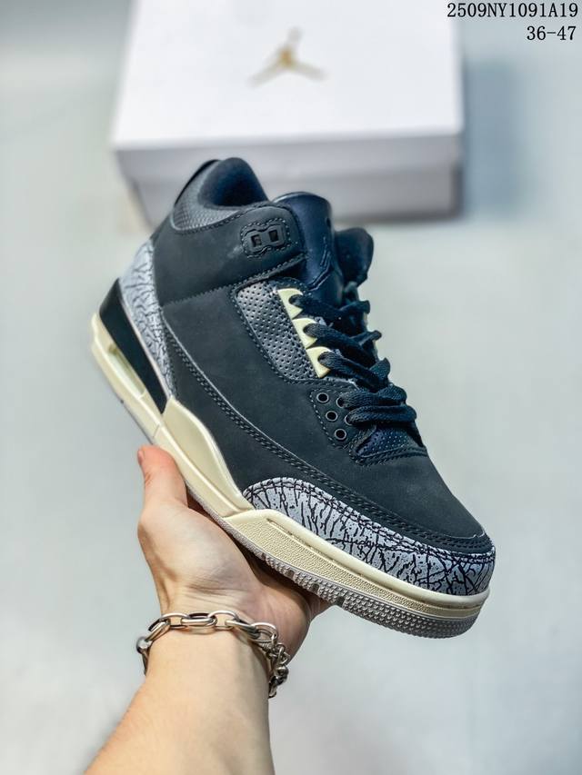 Air Jordan 3 Retro 迈克尔 乔丹Aj3代中帮复古休闲运动文化篮球鞋 货号:Ck9246-102 尺码:36-47 编码：09Ny1091A19