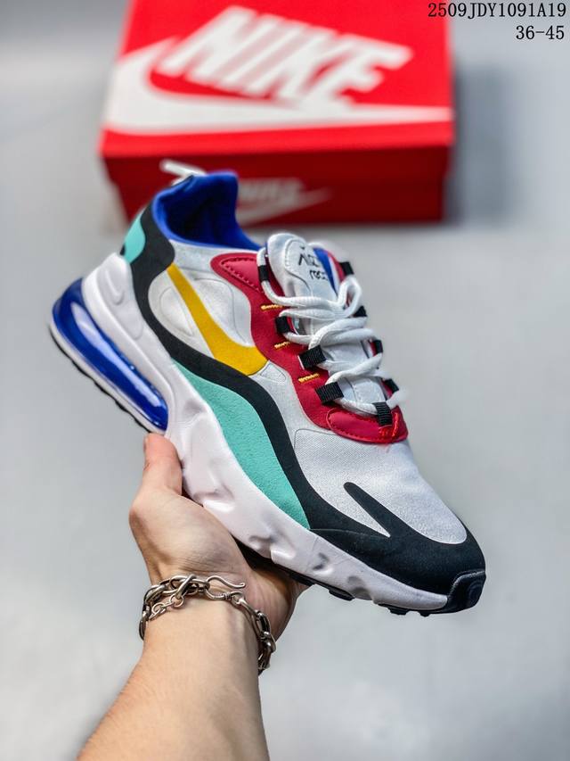 耐克 Nike Air Max 270 React 男女款气垫缓震运动跑鞋 Cu9333- 尺码：如图 编码：09Jdy1091A19