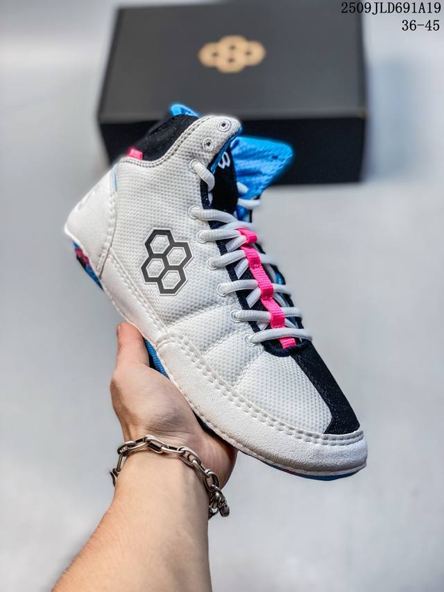 Rudis Ks power轻便耐磨摔跤鞋透气运动专业比赛深蹲举重鞋24新款 尺码：如图 编码：09Jld691A19