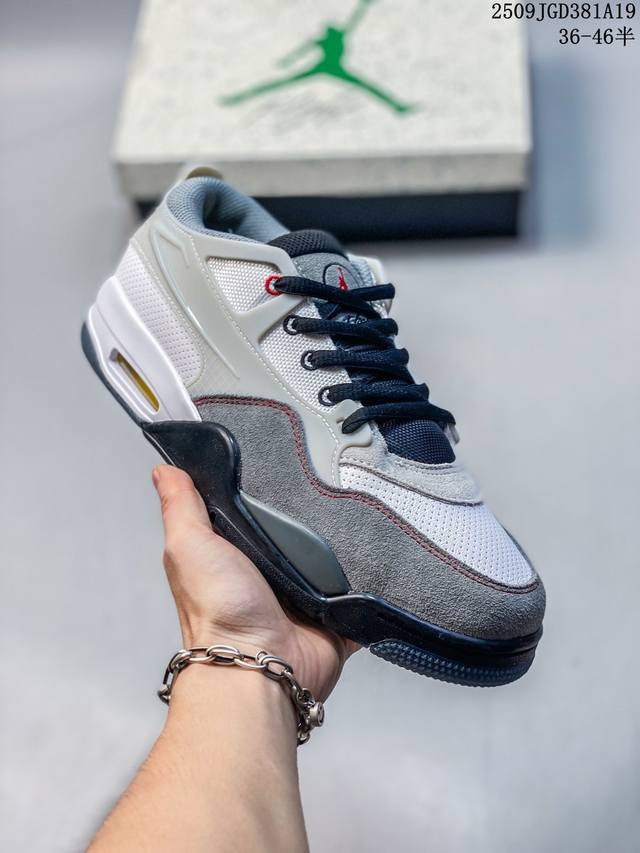 Air Jordan 4 Rm Grey Sail 重置灰色 Aj4 乔丹4代 Aj4 乔4 白紫蓝 男女同款 乔丹篮球鞋系列 货号：Fq7940-001 尺码