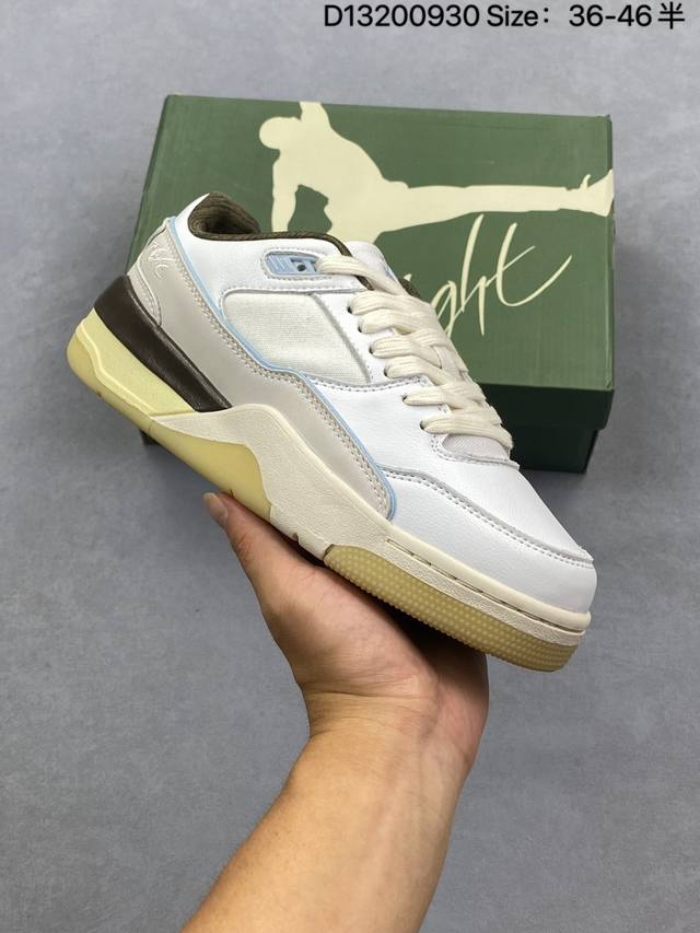 真标Who Decides War X Nike Jordan Flight Court Ate 搭防滑耐磨 低帮 耐克复古篮球鞋 货号:Ib8858-141