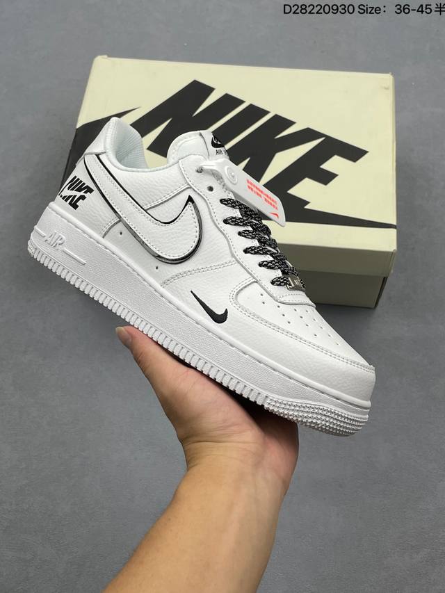 耐克Nike Air Force 1 Low 空军一号低帮百搭休闲运动板鞋 柔软、弹性十足的缓震性能和出色的中底设计，横跨复古与现代的外型结合，造就出风靡全球三