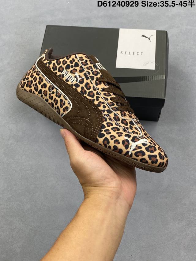 puma Spaadcat Wild复古单品 彪马 防滑耐磨低帮豹纹休闲鞋 货号:406690 尺码:36 37 37.5 38 38.5 39 40 40.5
