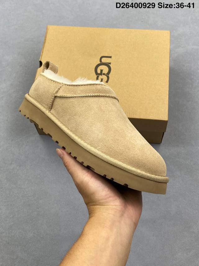 Ugg 11173891 Classic Ultra Mini 冬季加毛保暖雪地靴 皮毛一体短靴 码数：如图 编号：D26400929