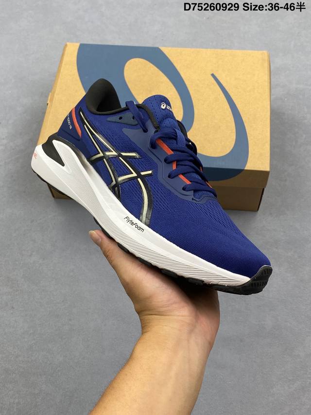亚瑟士 Asics 男鞋Gt- 0 13 Gt 0 13代 Gtx运动休闲跑步鞋 时尚经典 缓震舒适 彩色 透气防滑耐磨 休闲百搭 夏季新款训练鞋 马拉松跑鞋黑