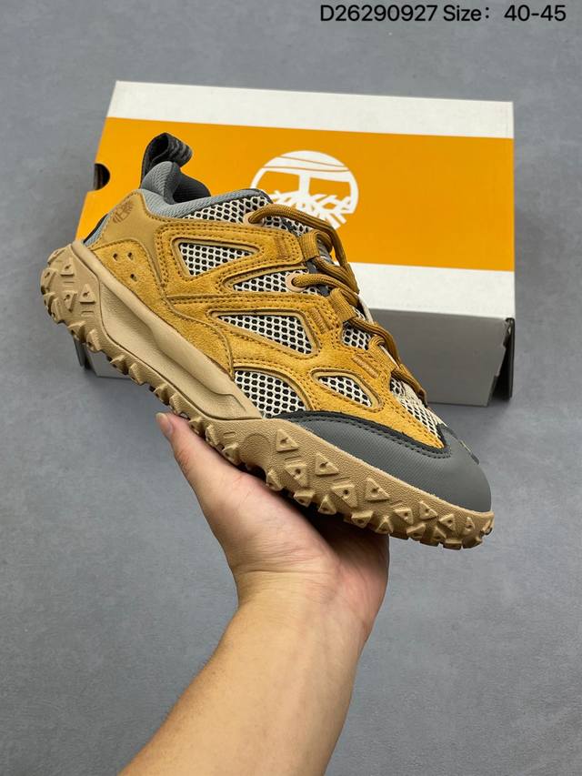 Timberland添柏岚 Greenstride Motion 6 舒适柔软 防滑耐磨 低帮 徒步鞋 男款 棕色 尺码：如图 编码：D26 927