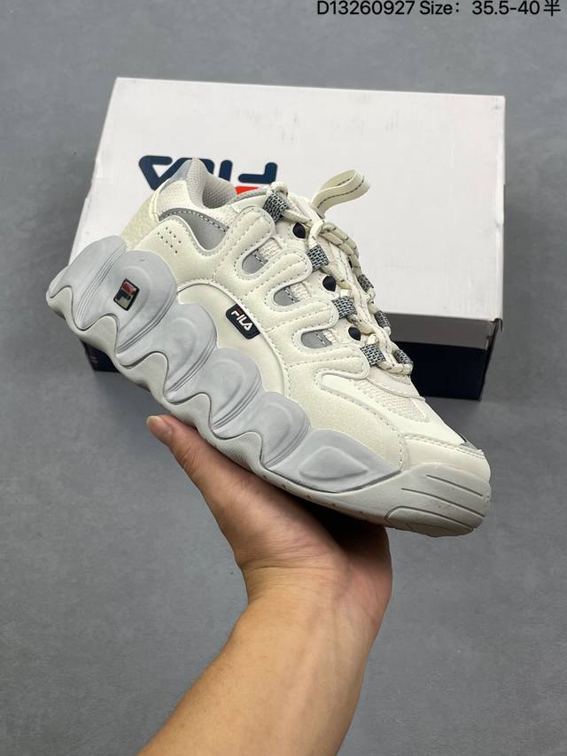 公司级：Fila斐乐 冬季新款老爹鞋 休闲鞋厚底面包鞋运动鞋 货号:F12W44 2Fb D尺码:35 36 36.5 37.5 38 38.5 39 40 I