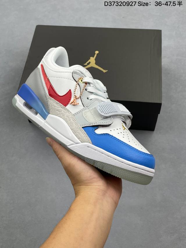 Air Jordan Legacy Aj312 Low 低帮复古篮球鞋 白蓝红 Fn8902-161 市场最强独一档产物 全套原纸板楦头开发 原厂大底磨具加持立