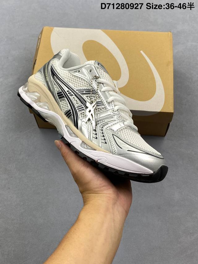 Asics Gel-Kayano 14 亚瑟士运动休闲透气专业跑鞋 采用工程弹性双层再生针织密度鞋面材质 后跟3D可视Gel缓震乳胶物料 升级Ff Blast