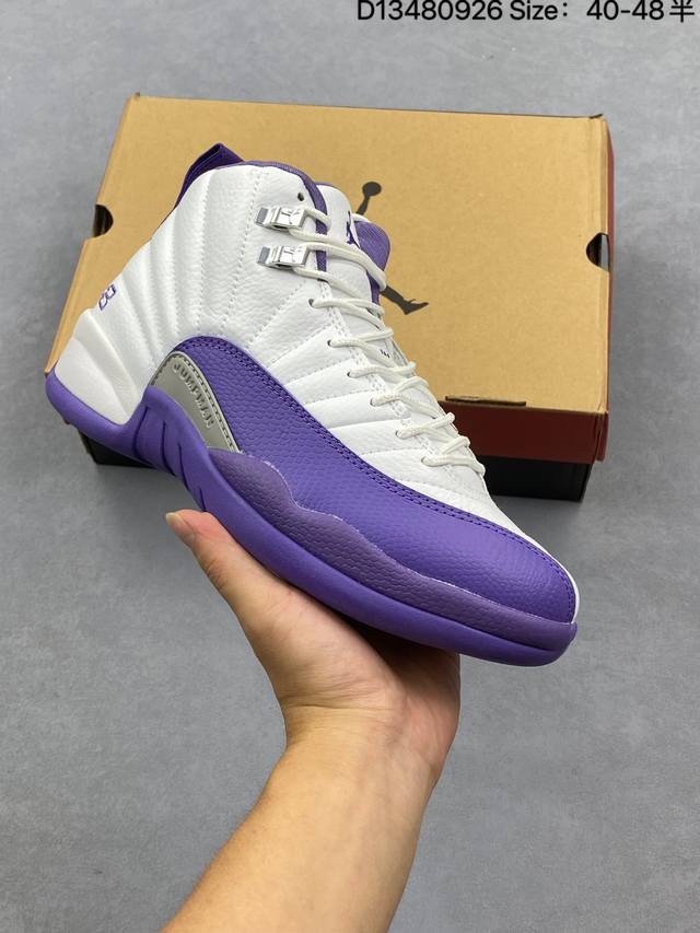 公司级Nike Air Jordan 12 防滑 高帮 耐克 Aj12代复古篮球鞋 原楦原纸板开发 原汁原味12代鞋型 进口头层皮料真标真碳 用料绝不含糊 原盒