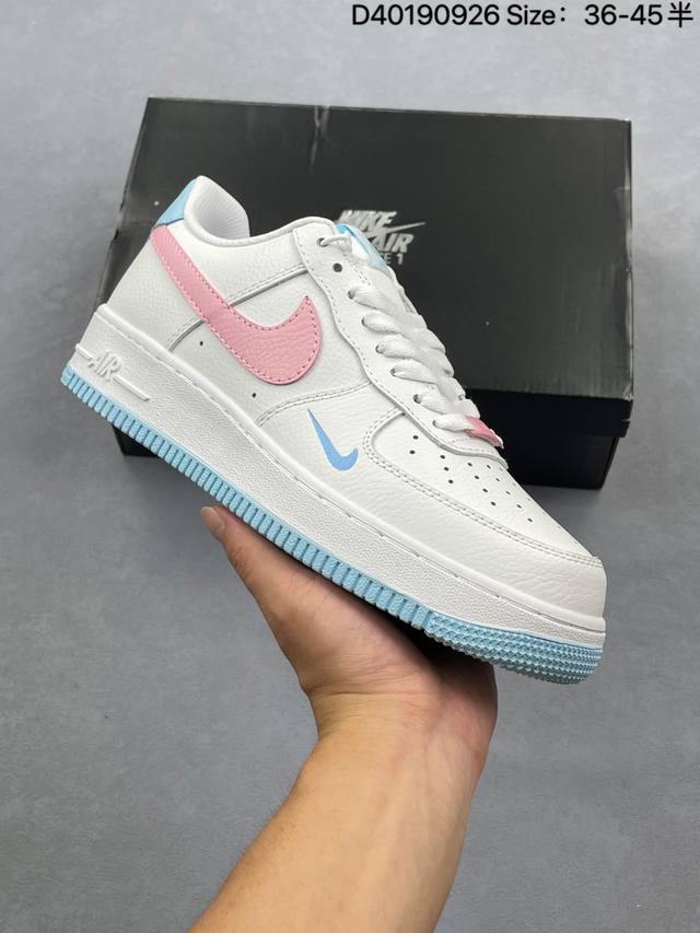耐克Nike Air Force 1 Low 空军一号低帮百搭休闲运动板鞋 柔软、弹性十足的缓震性能和出色的中底设计，横跨复古与现代的外型结合，造就出风靡全球三