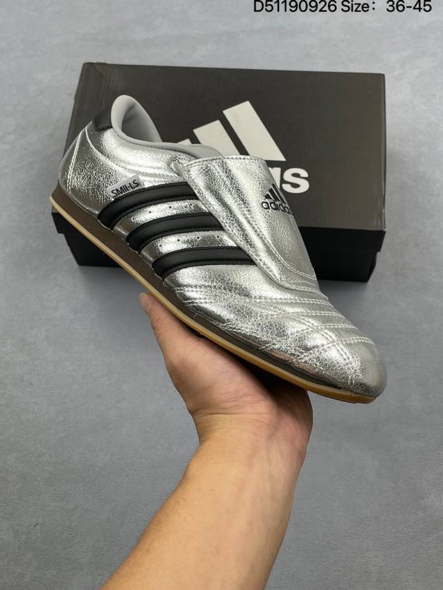公司级Adidas Originals Taekwondo 阿迪达斯 运动舒适 防滑耐磨包裏性低帮 训练鞋 货号:Jh9664 尺码:36 36.5 37 38