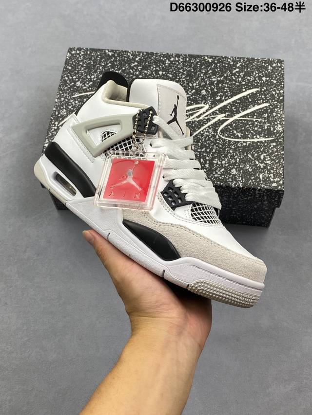 耐克Nike Air Jordan 4 Retro 迈克尔 乔丹Aj4代中帮复古休闲运动文化篮球鞋 货号:Dh6927-111 尺码:36～45 Id:D663